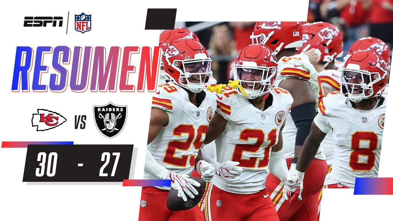 ¡Los Chiefs sacan la victoria ante los Raiders! | Resumen