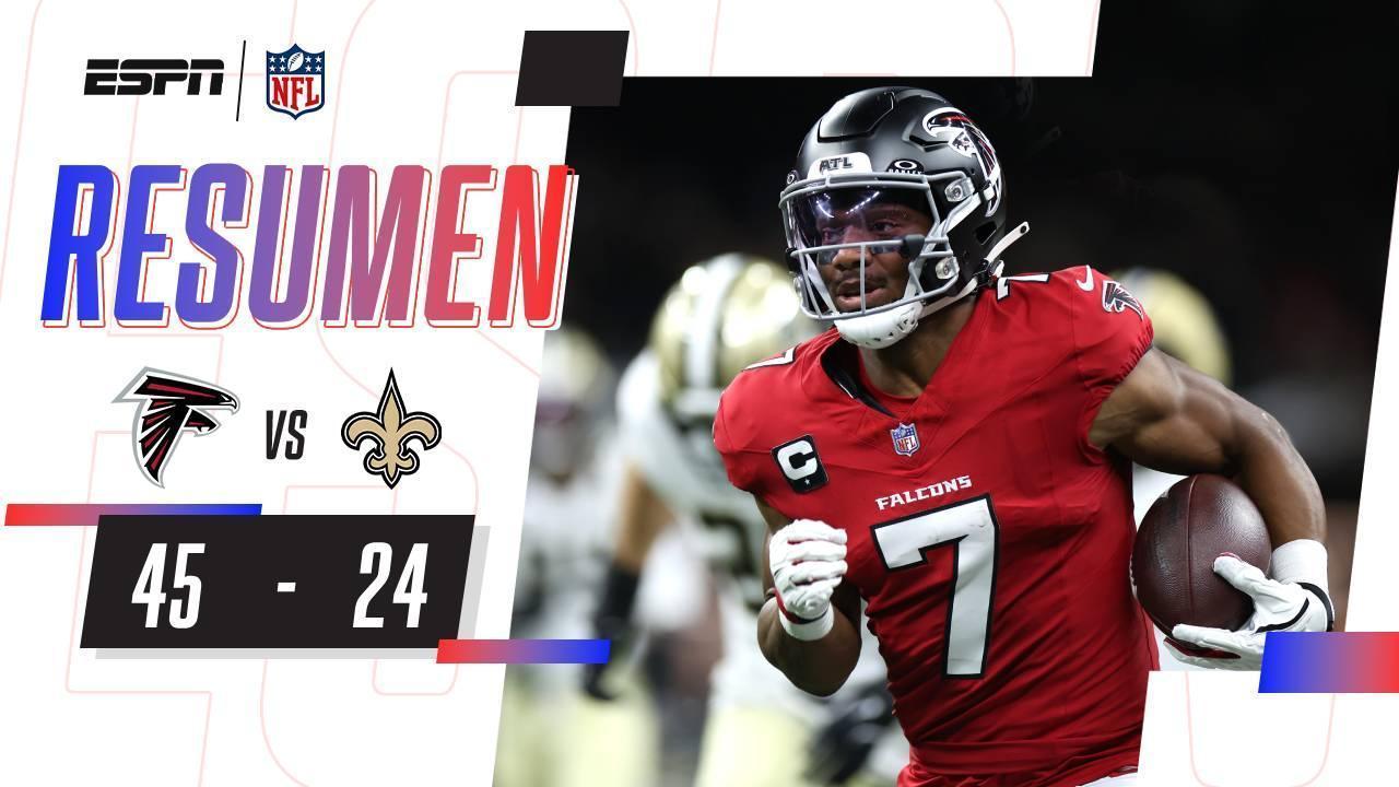 Falcons arrollan a Saints con el poder de los Robinson en MNF | NFL | Resumen
