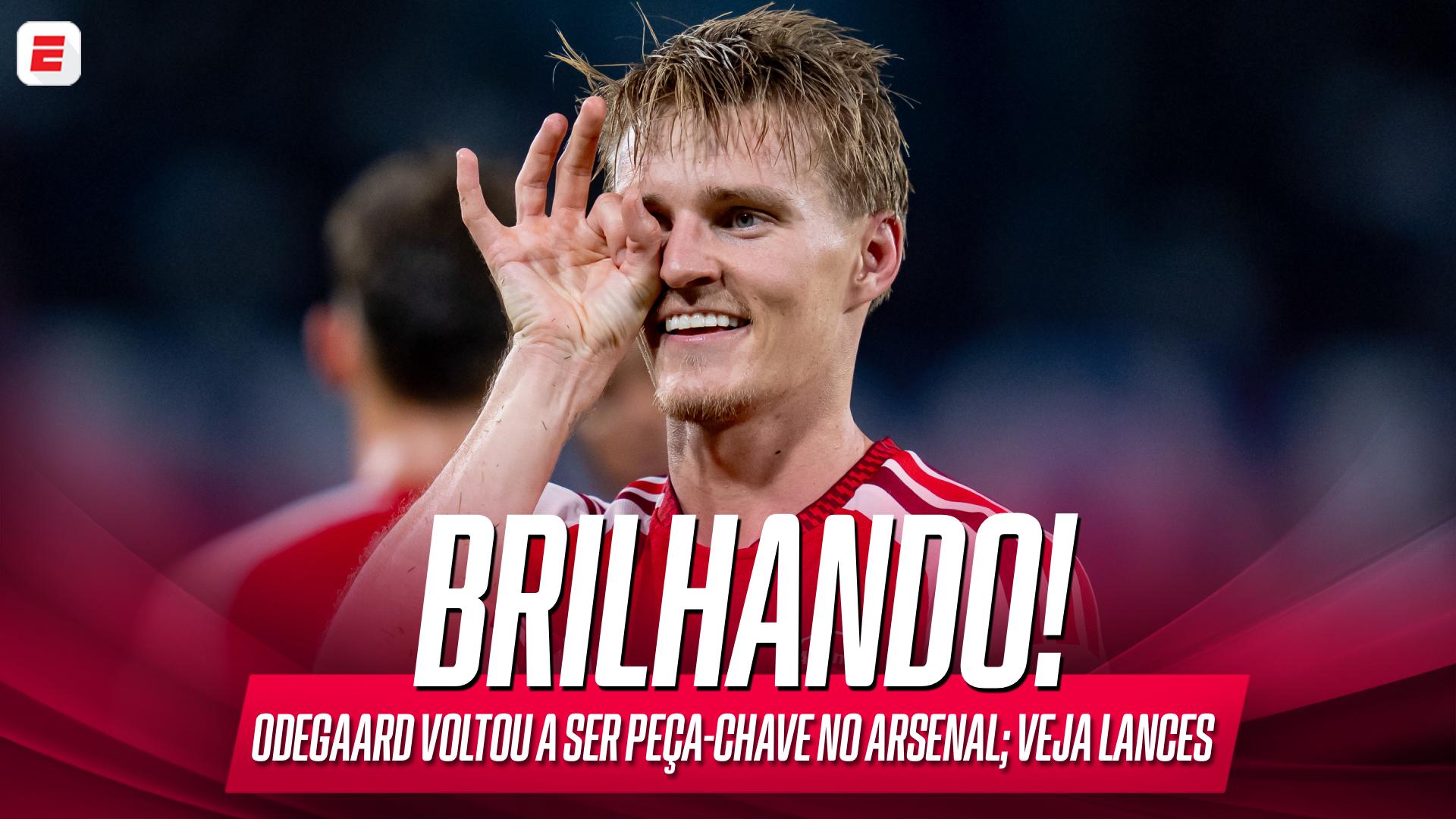 Odegaard voltou a ser peça importante do Arsenal nesta temporada; VEJA lances do noroeguês na Premier league