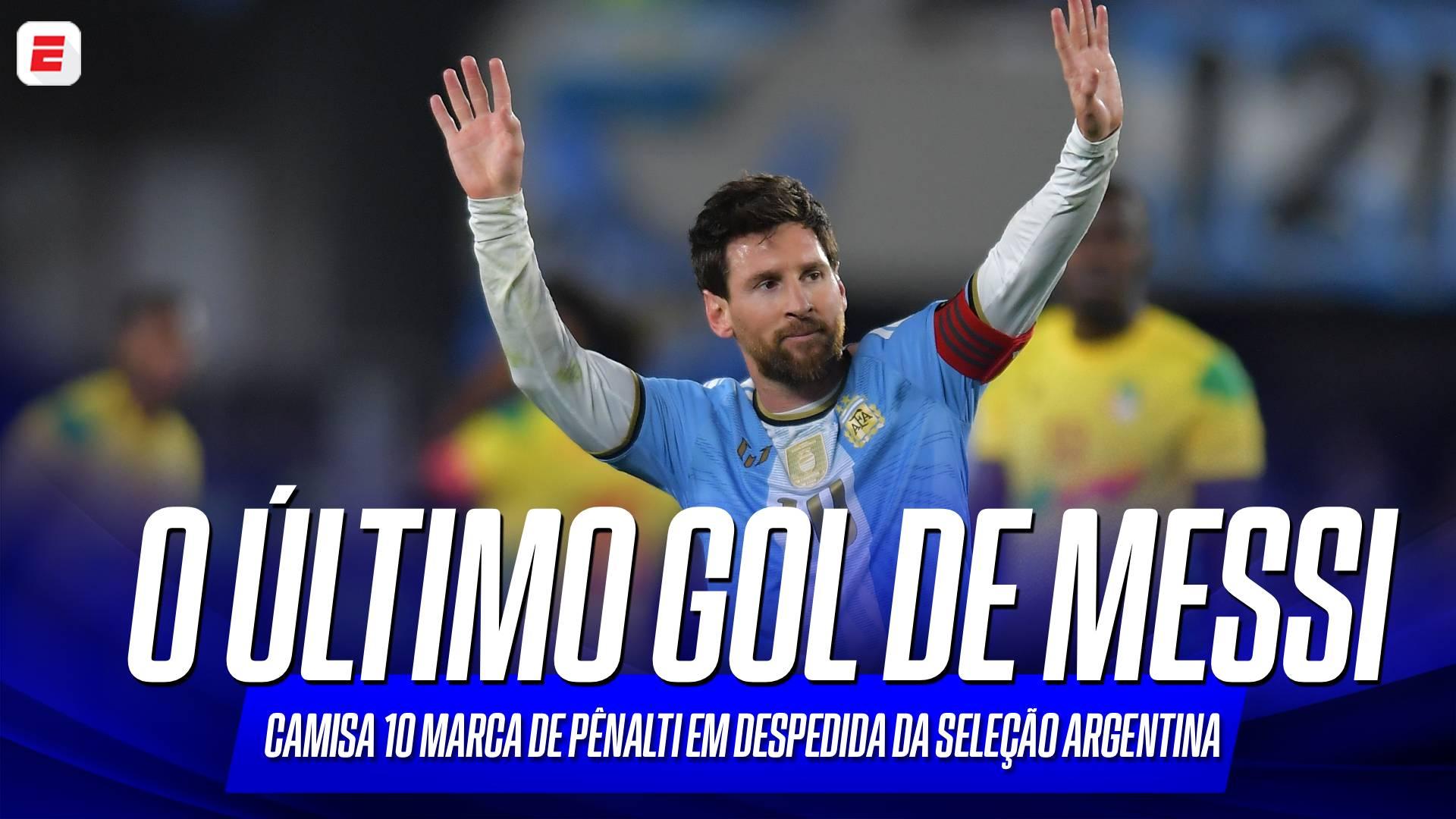 O último gol de Messi pela Argentina em ângulo absurdo via drone; VEJA