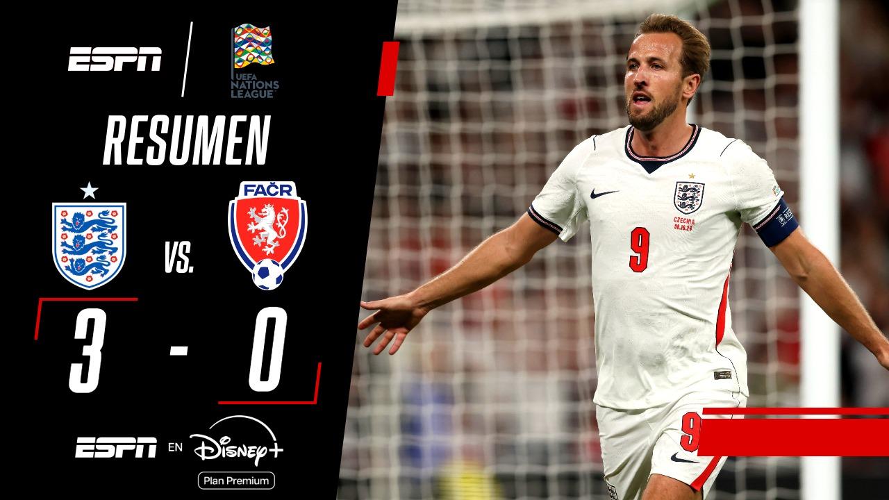 Inglaterra superó a Chequia y estiró su buen momento en la Nations League
