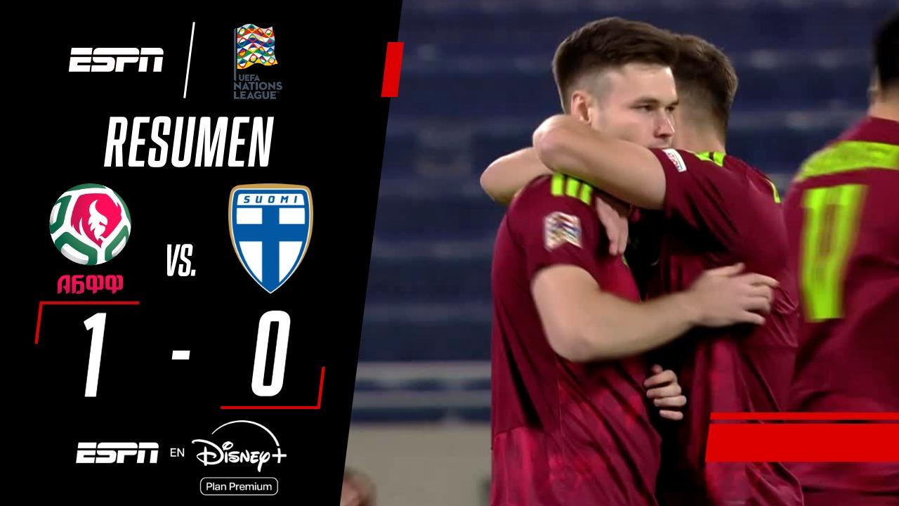 Bielorrusia venció 1-0 a Finlandia en la UEFA Nations League