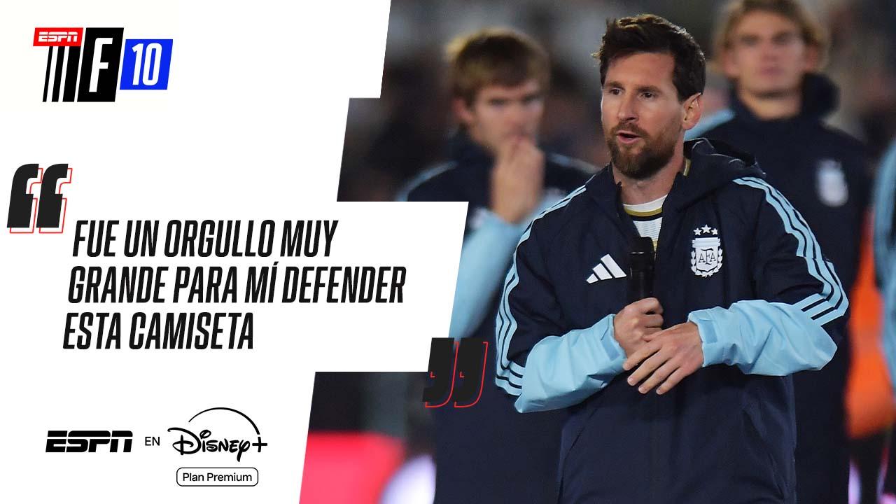 Messi: "Jugar en la Selección Argentina es lo más lindo que te puede pasar"
