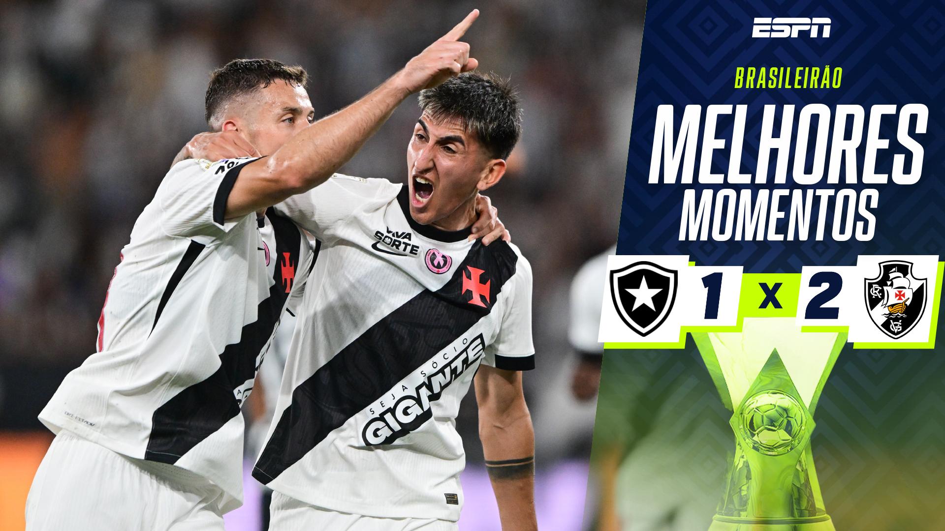 Vasco vence Botafogo com dois gols anulados, expulsão do Tite e emoção até o fim; VEJA como foi