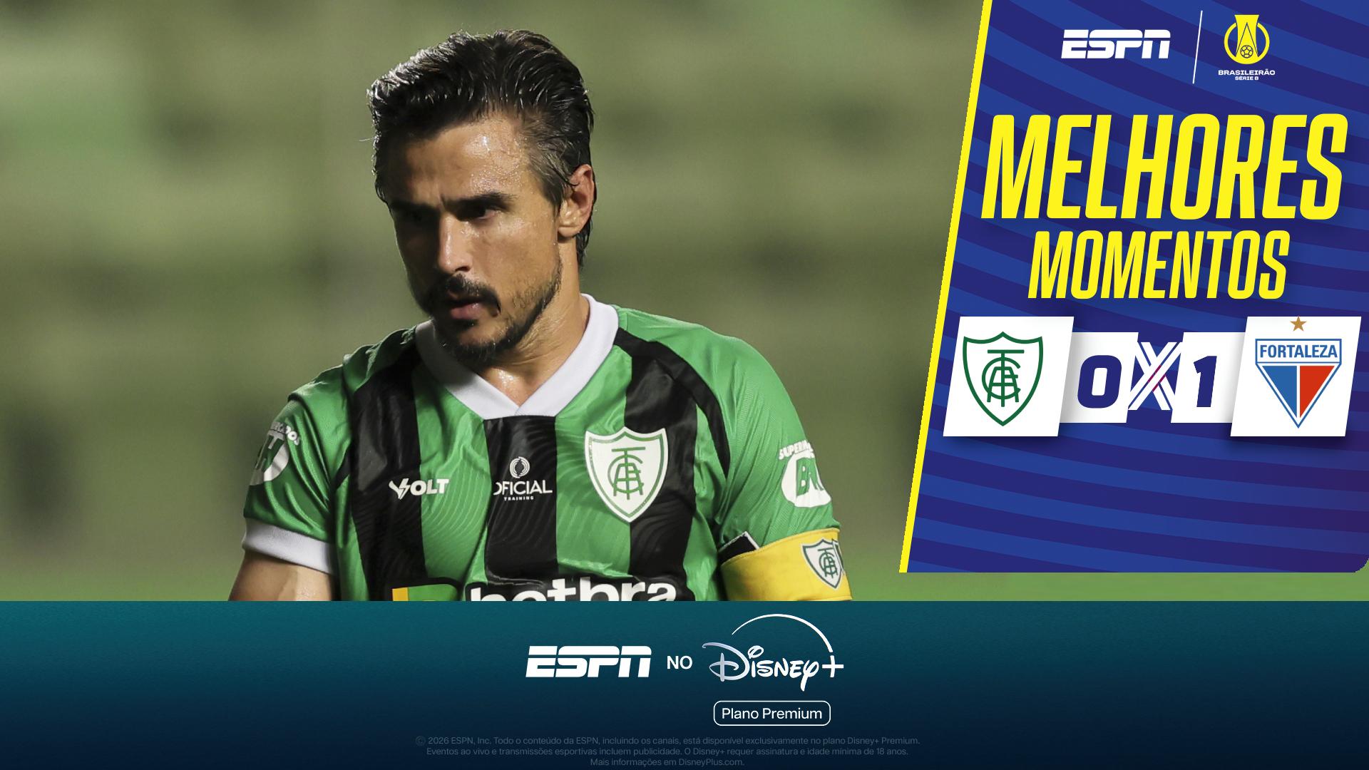 América-MG perde para o Fortaleza em casa e é rebaixado na Série B; VEJA como foi