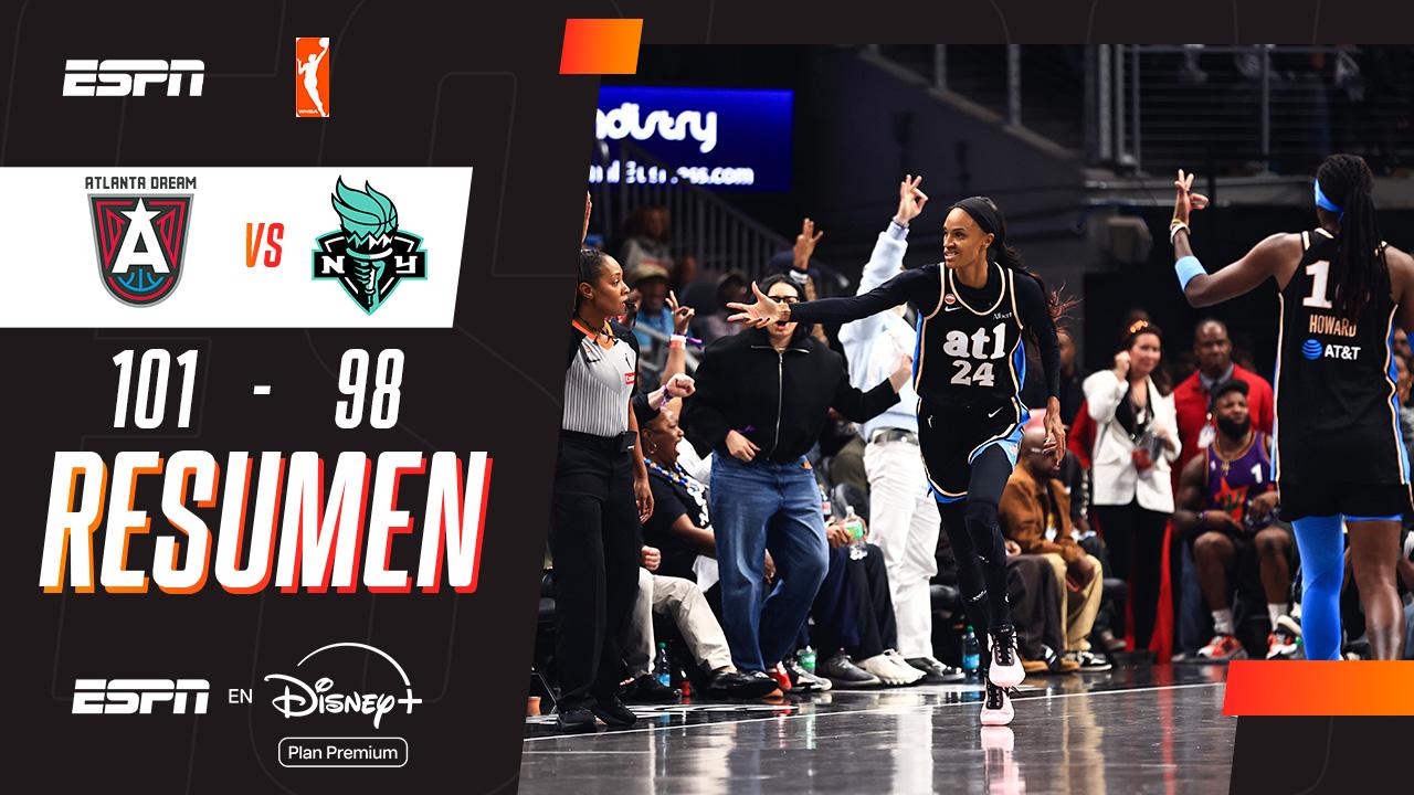 Atlanta Dream se impuso 101-98 sobre New York Liberty en la WNBA