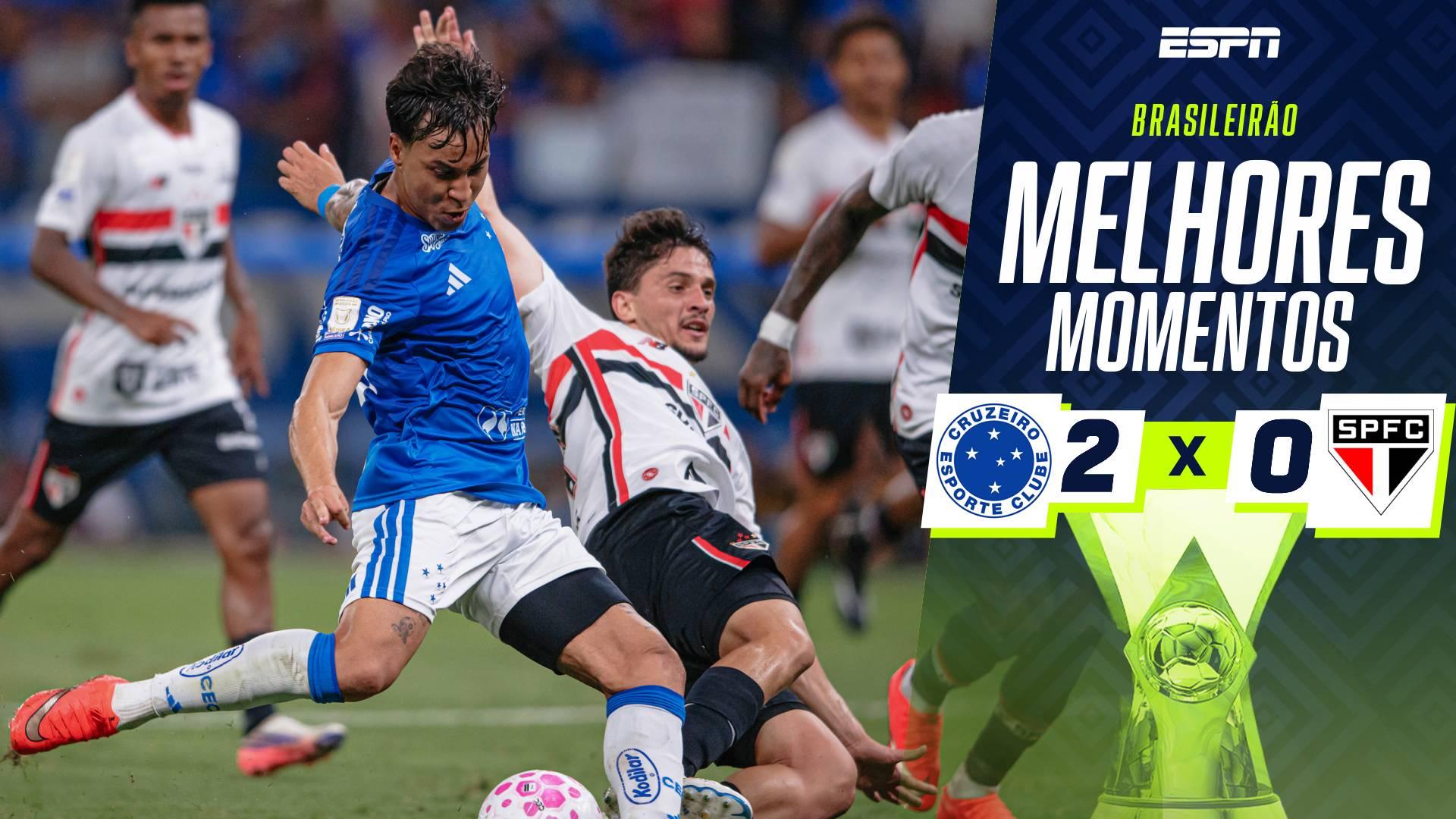 Kaio Jorge marca, e Cruzeiro vence o São Paulo no Brasileirão; melhores momentos