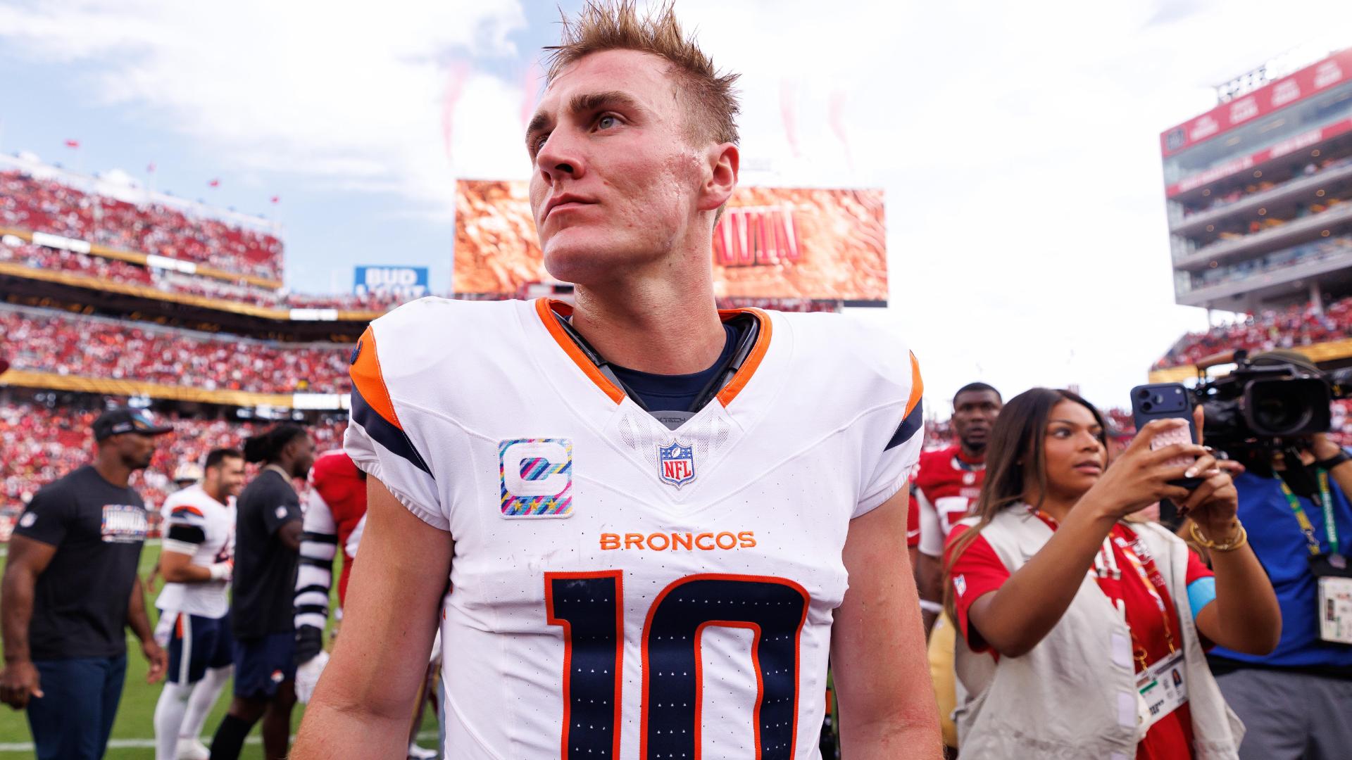 Is Bo Nix or Sam Darnold a better fantasy play this week?