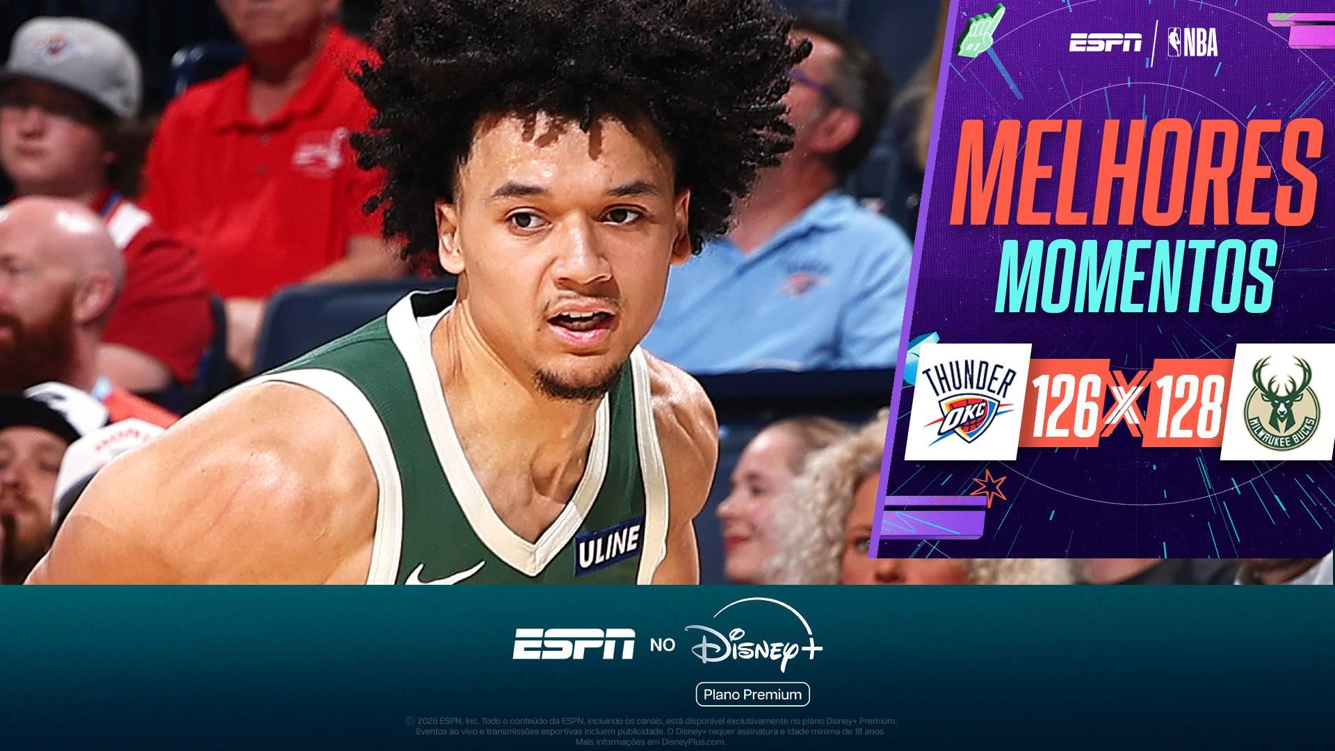 Brayden Burries dá show, e Bucks viram sobre o Thunder nos últimos lances pela pré-temporada