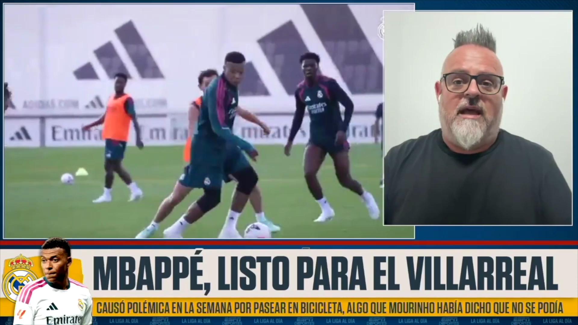 Mbappé envía un mensaje con la bicicleta