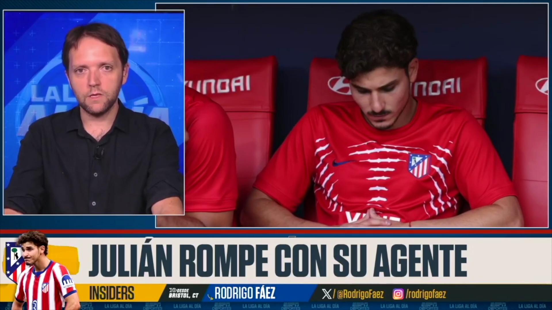 El rompimiento de Julián Álvarez con su agente