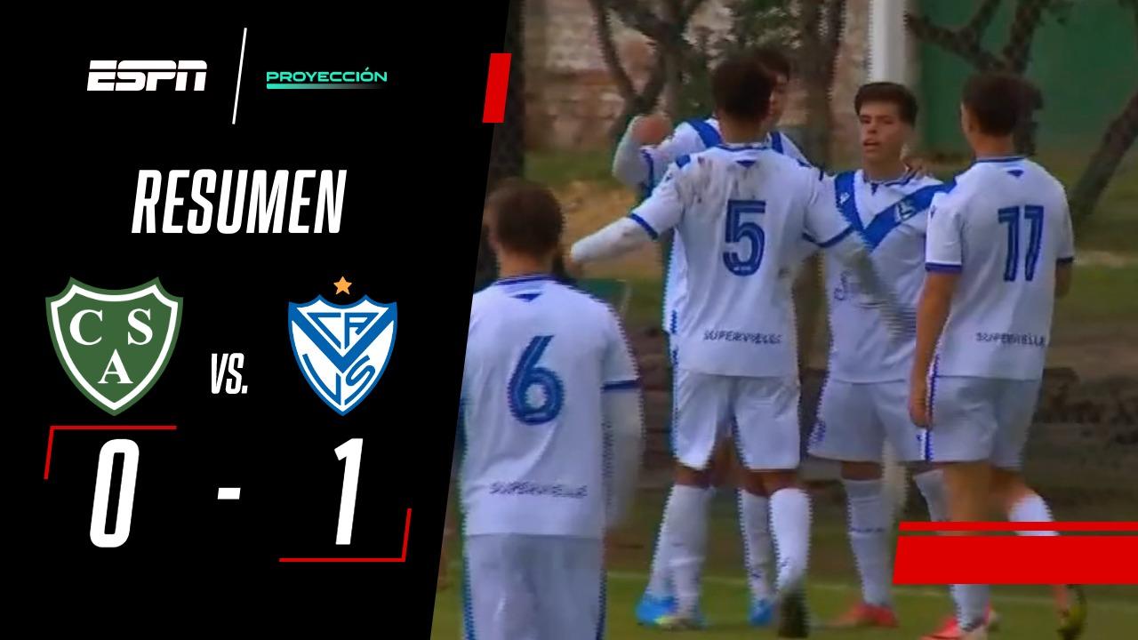 Triunfazo de Vélez en su visita a Sarmiento por el Torneo Proyección