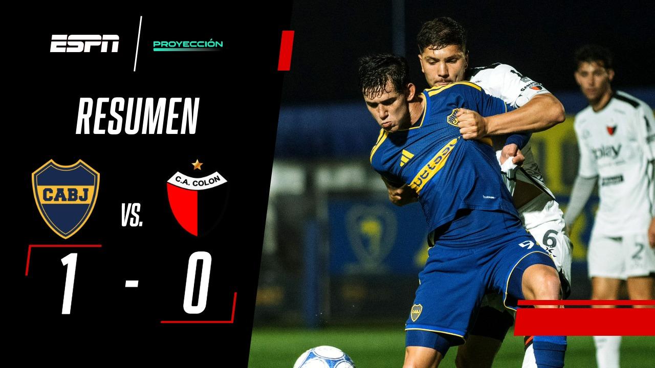 Con un gol insólito de Piñeyro, Boca venció por la mínima a Colón
