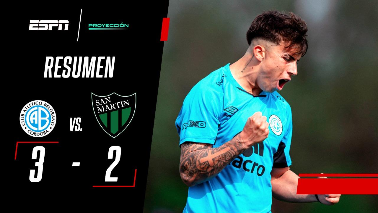 ¡Belgrano se lo dio vuelta a San Martín (SJ) y ganó 3 a 2 en lo que fue un partidazo!