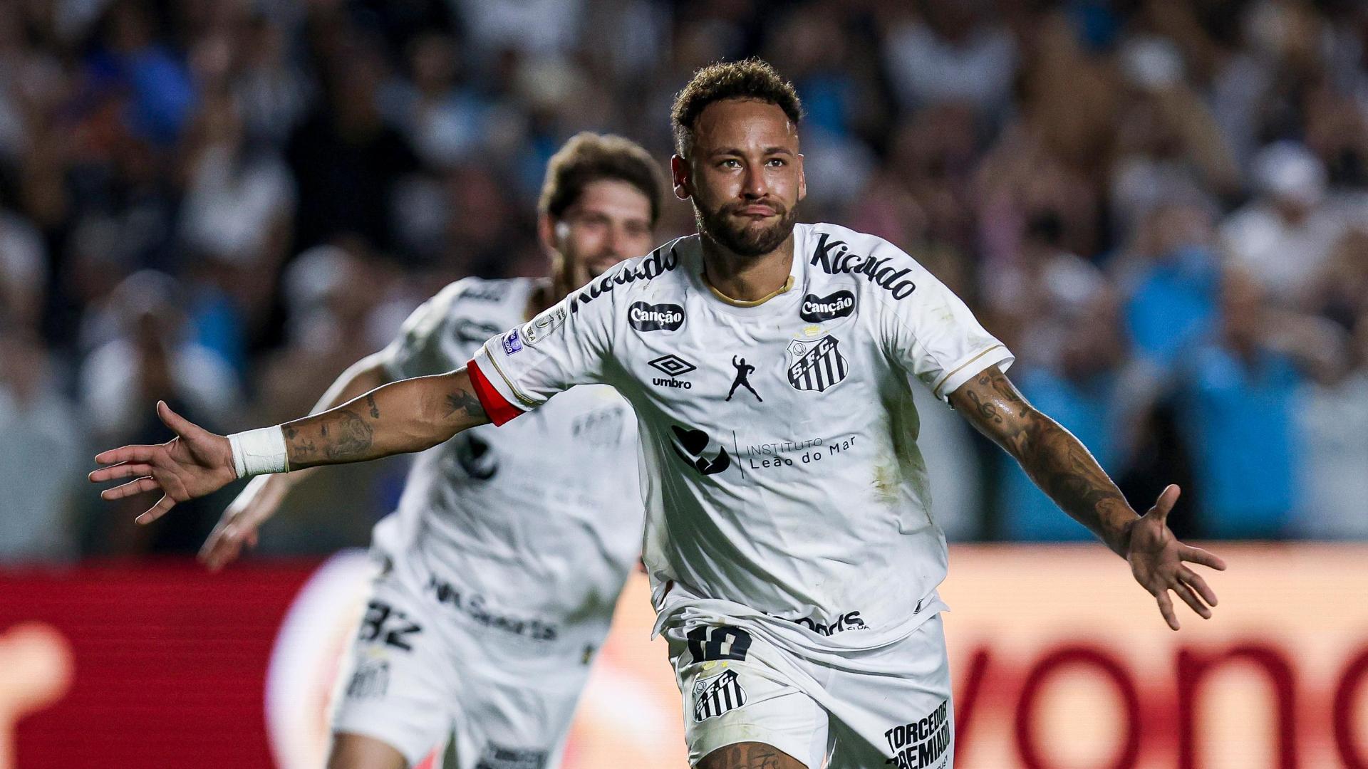 ¡Neymar volvió con doblete! El astro marcó para que Santos empate ante Flamengo