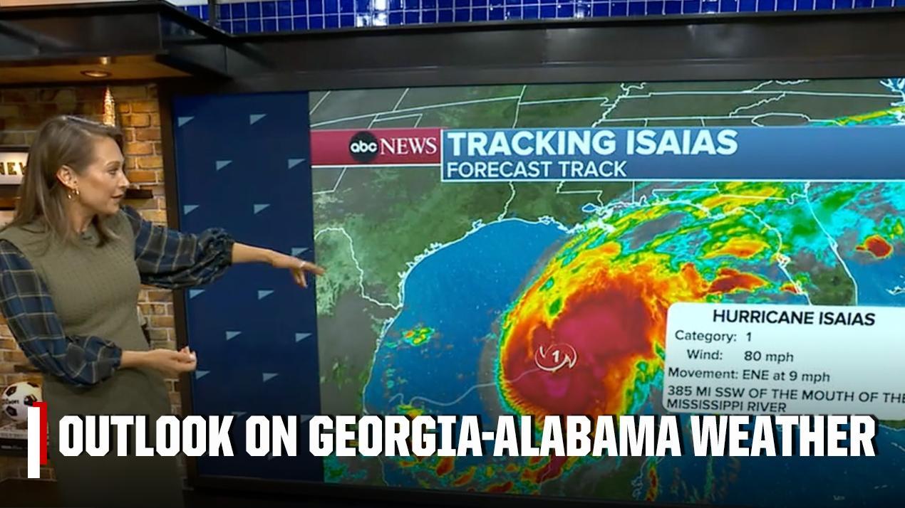 Ginger Zee breaks down the hurricane forecast ahead of Georgia vs. Alabama