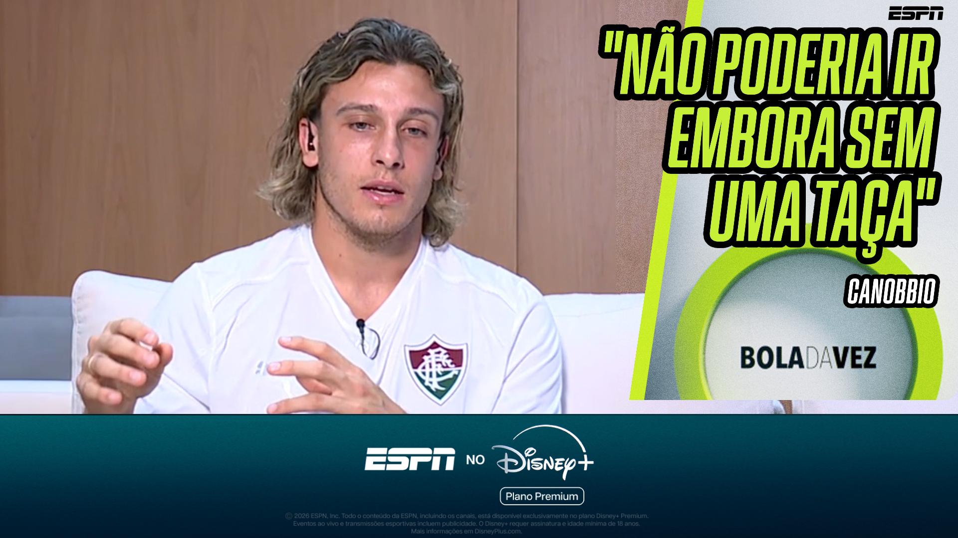 Canobbio explica permanência no Fluminense e crava: 'Não poderia ir embora sem uma taça'