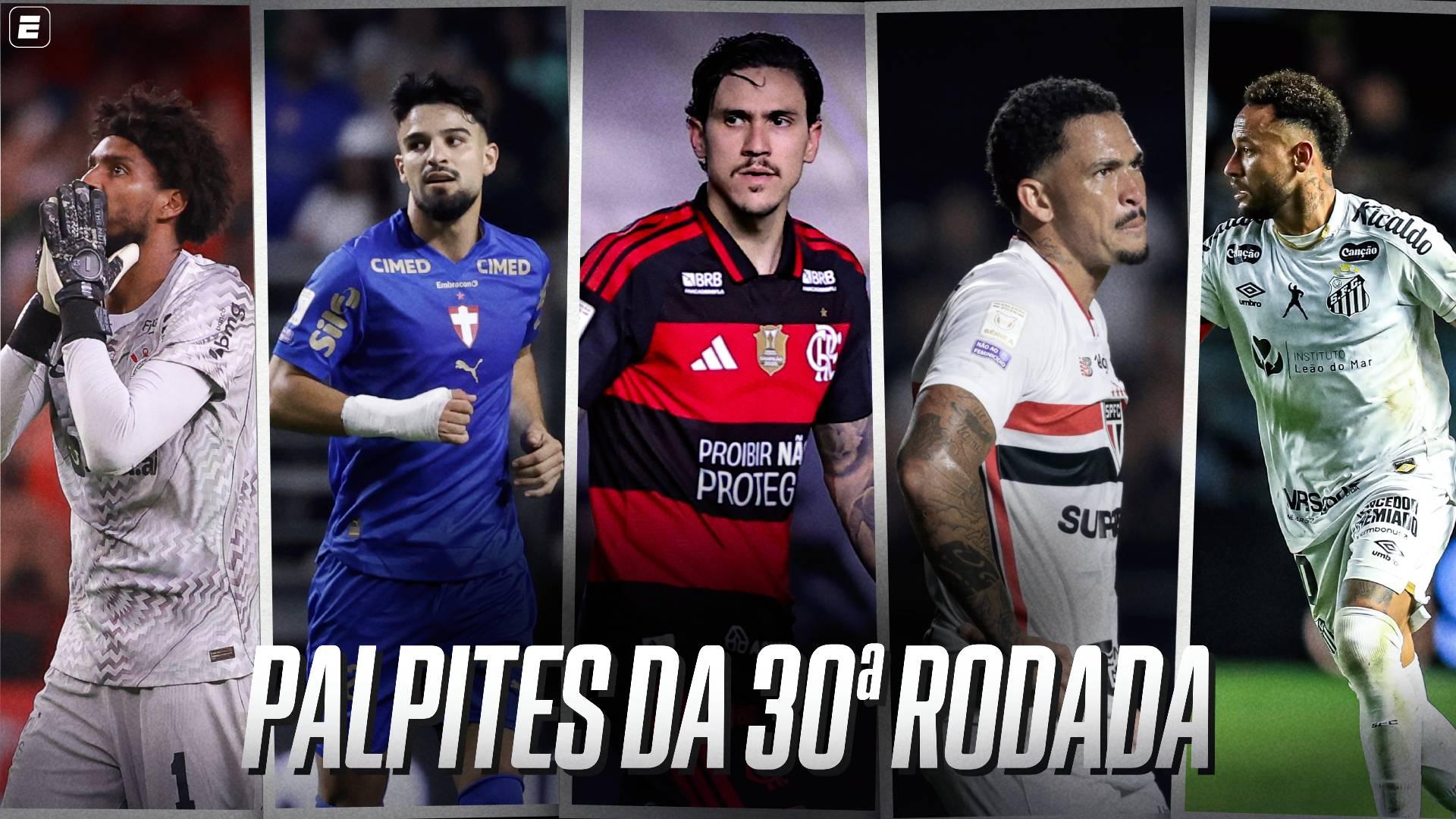 Palmeiras passa Flamengo e assume a liderança? Corinthians entra no Z-4? Veja os palpites ESPN para a 30ª rodada do Brasileirão