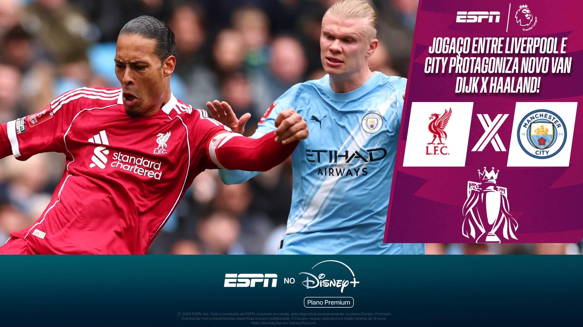 Duelo de titãs! Van Dijk e Haaland se reencontram em primeiro Liverpool x City pós-Guardiola; relembre duelos entre os gigantes