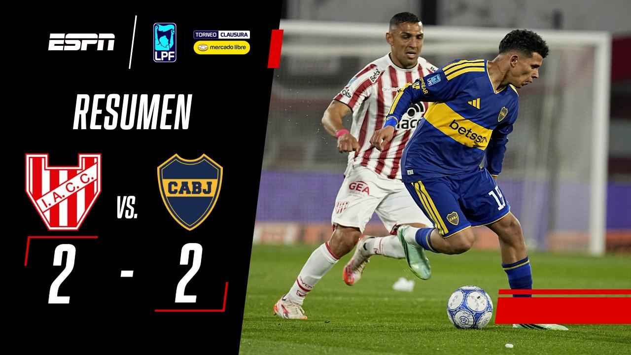 Un partidazo con idas y vueltas: Instituto y Boca empataron 2 a 2