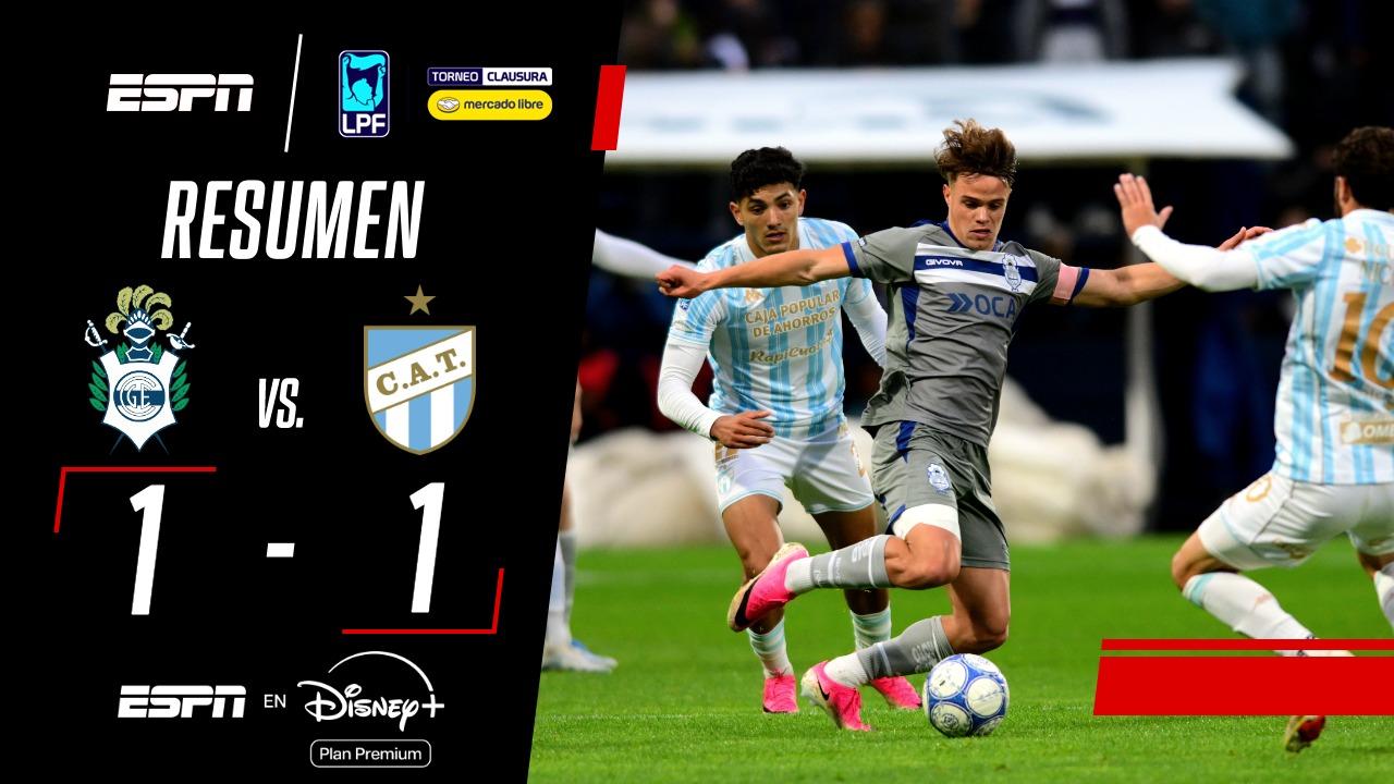Sobre el final, Gimnasia rescató un empate ante Atlético Tucumán