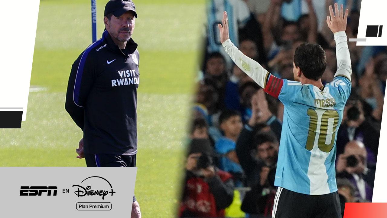 Simeone: "Messi es insuperable y valoro la enseñanza que nos dejó"