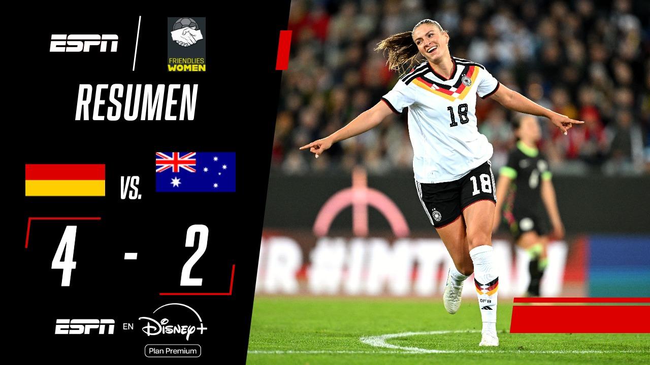¡Con doblete de Kossler, Alemania venció a Australia en un Amistoso Femenino!