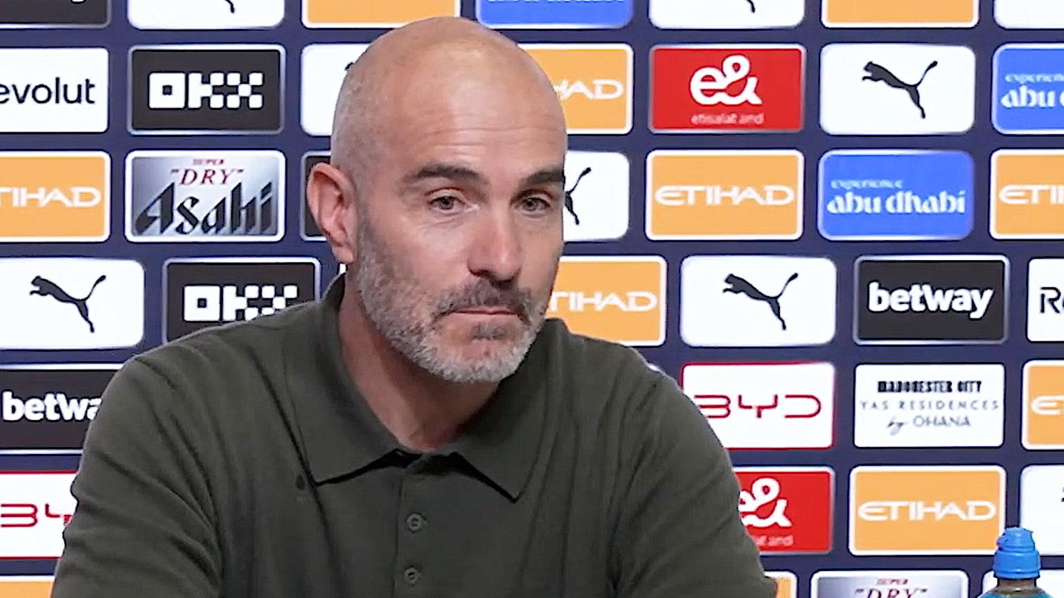 Maresca: I completely trust the Man City board