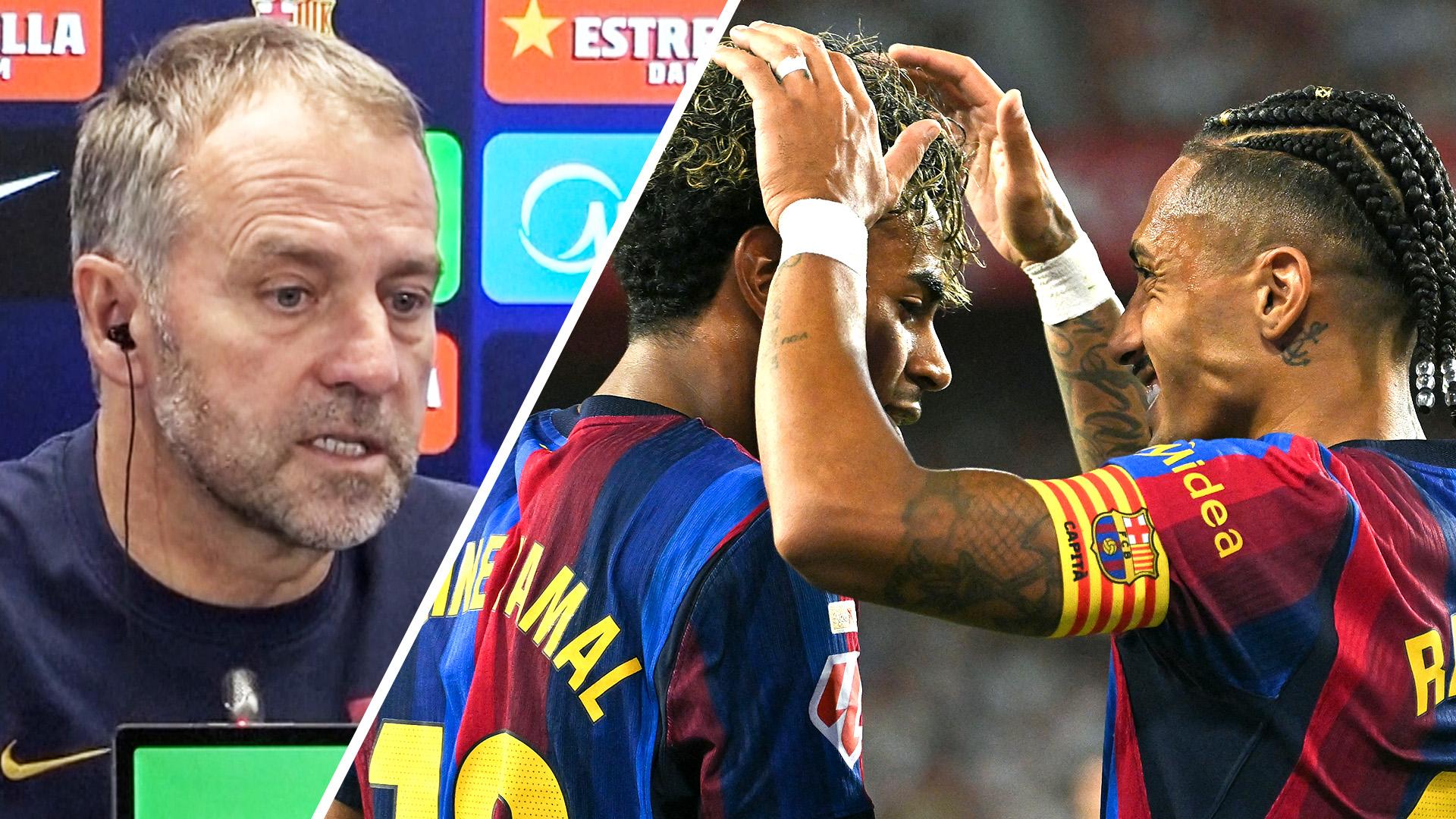 Flick confirms Raphinha injury and hails 'unbelievable' Yamal