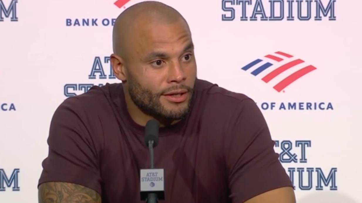 Dak addresses 'embarrassing' comment made in AT&T Stadium tunnel