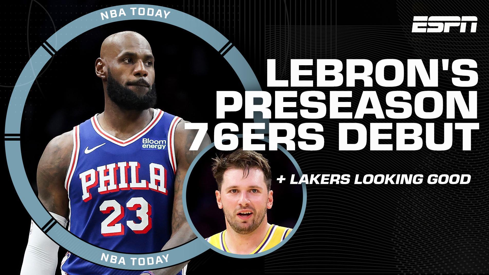REACTION to LeBron James' 76ers preseason debut + Lakers post-LeBron era has potential
