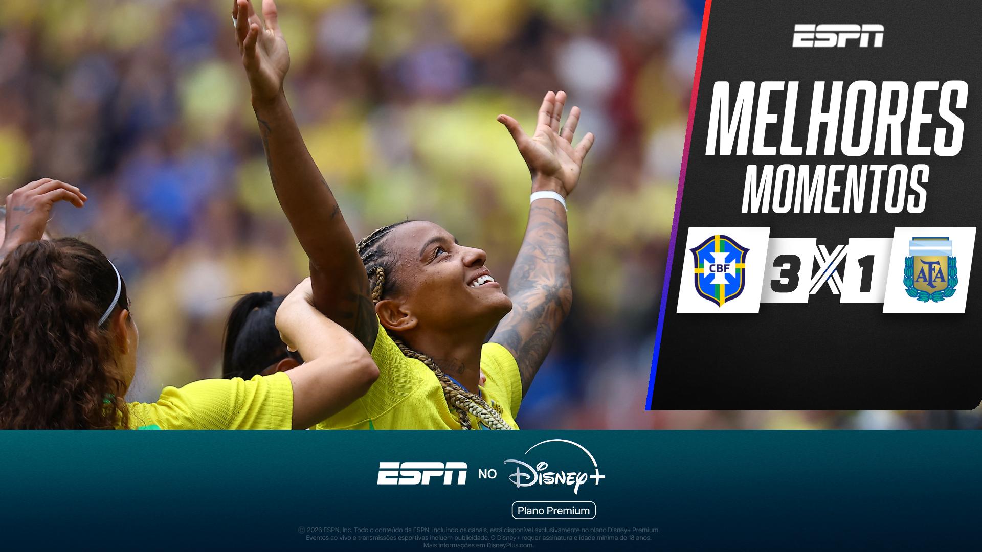 Seleção feminina domina Argentina e vence rival em amistoso com 'chuva de golaços'; VEJA como foi