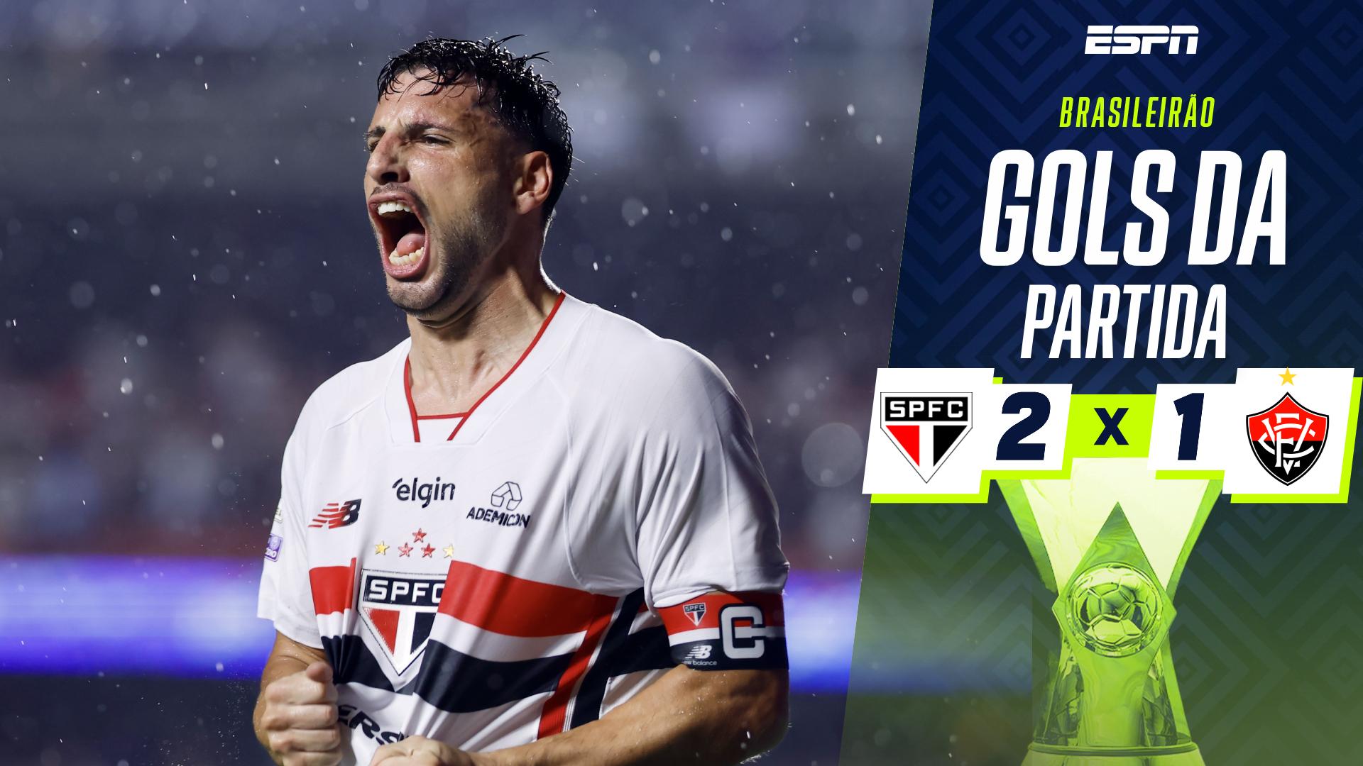 São Paulo 2 x 1 Vitória: os gols da vitória do Tricolor no MorumBis