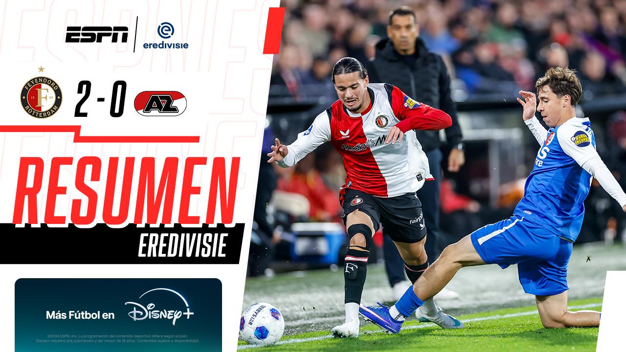 ¡Feyenoord le roba el invicto al Az Alkmaar de Mateo Chávez !