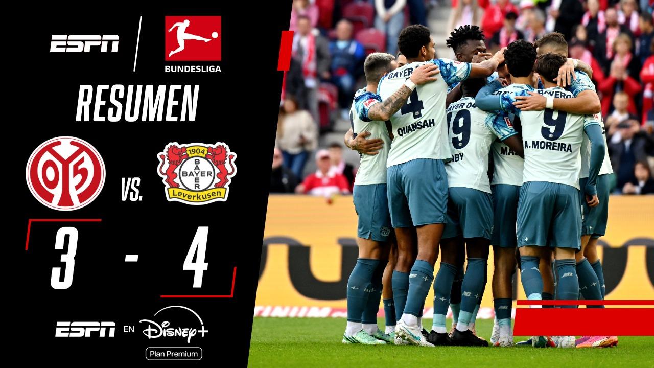Festival de goles: Bayer Leverkusen venció 4-3 a Mainz