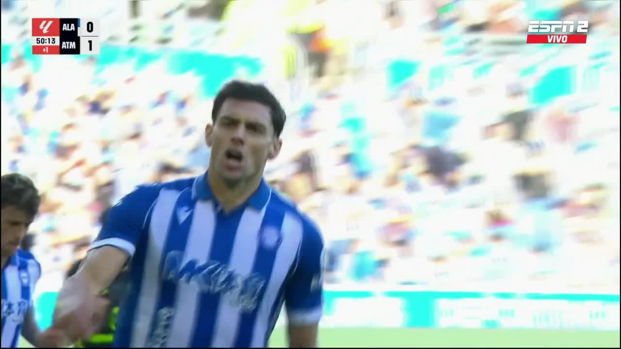 Boyé no falló y empató el partido ante Atlético Madrid