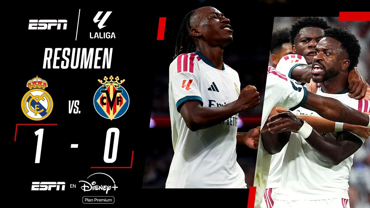 Pese a la expulsión de Vinicius, Real Madrid venció 1 a 0 frente a Villarreal