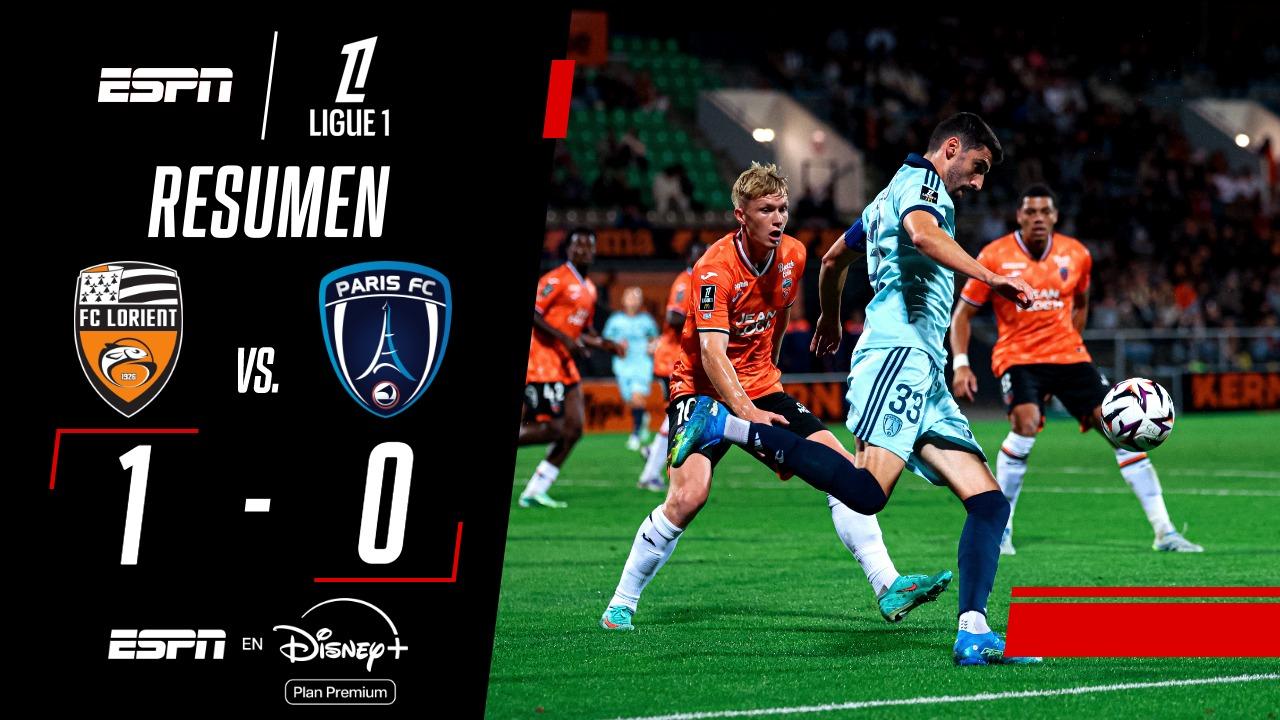 Buen triunfo de Lorient ante Paris FC en la Ligue 1