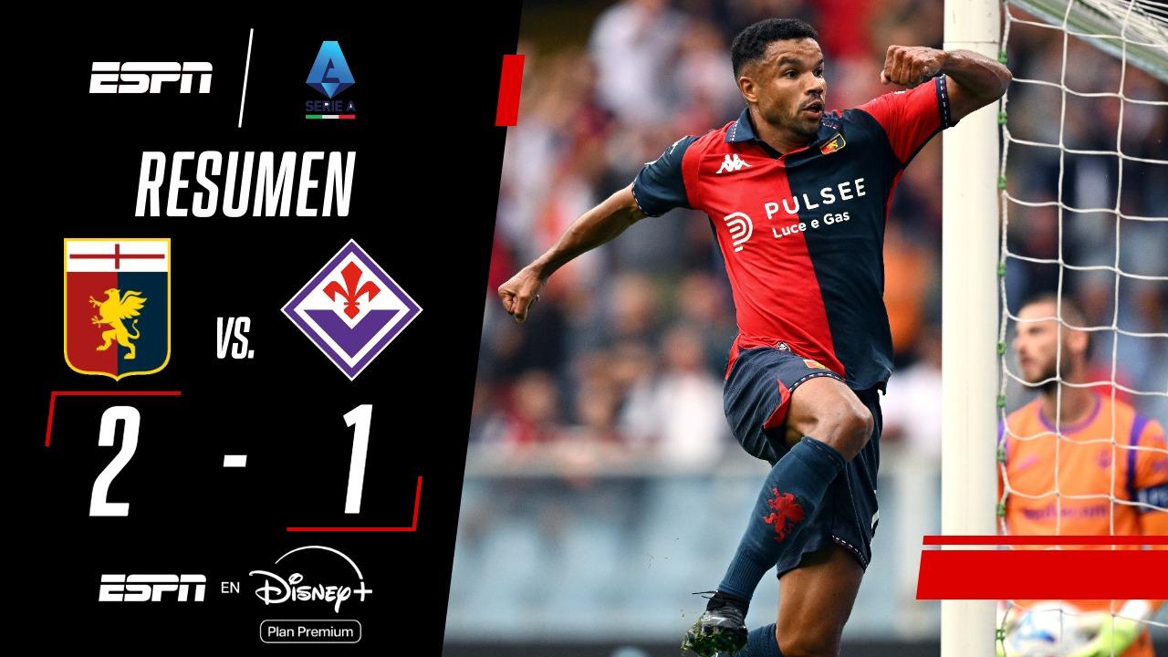 Genoa derrotó a la Fiorentina y sumó su primer triunfo en la Serie A