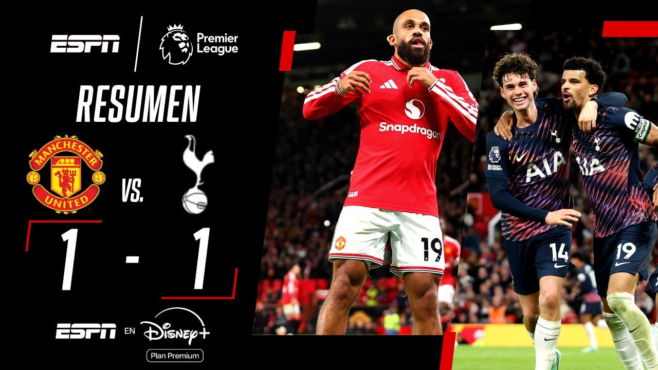 Manchester United y Tottenham Hotspur igualaron en Old Trafford