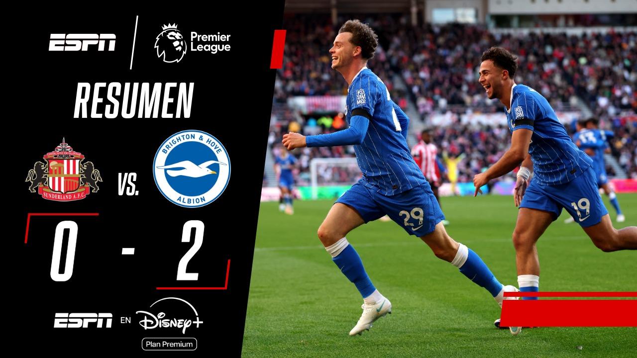 Brighton fue contundente y venció a Sunderland