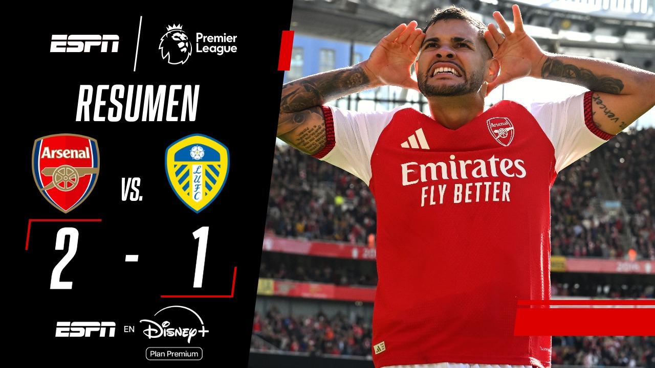 ¡Arsenal lo dio vuelta y venció 2-1 a Leeds!