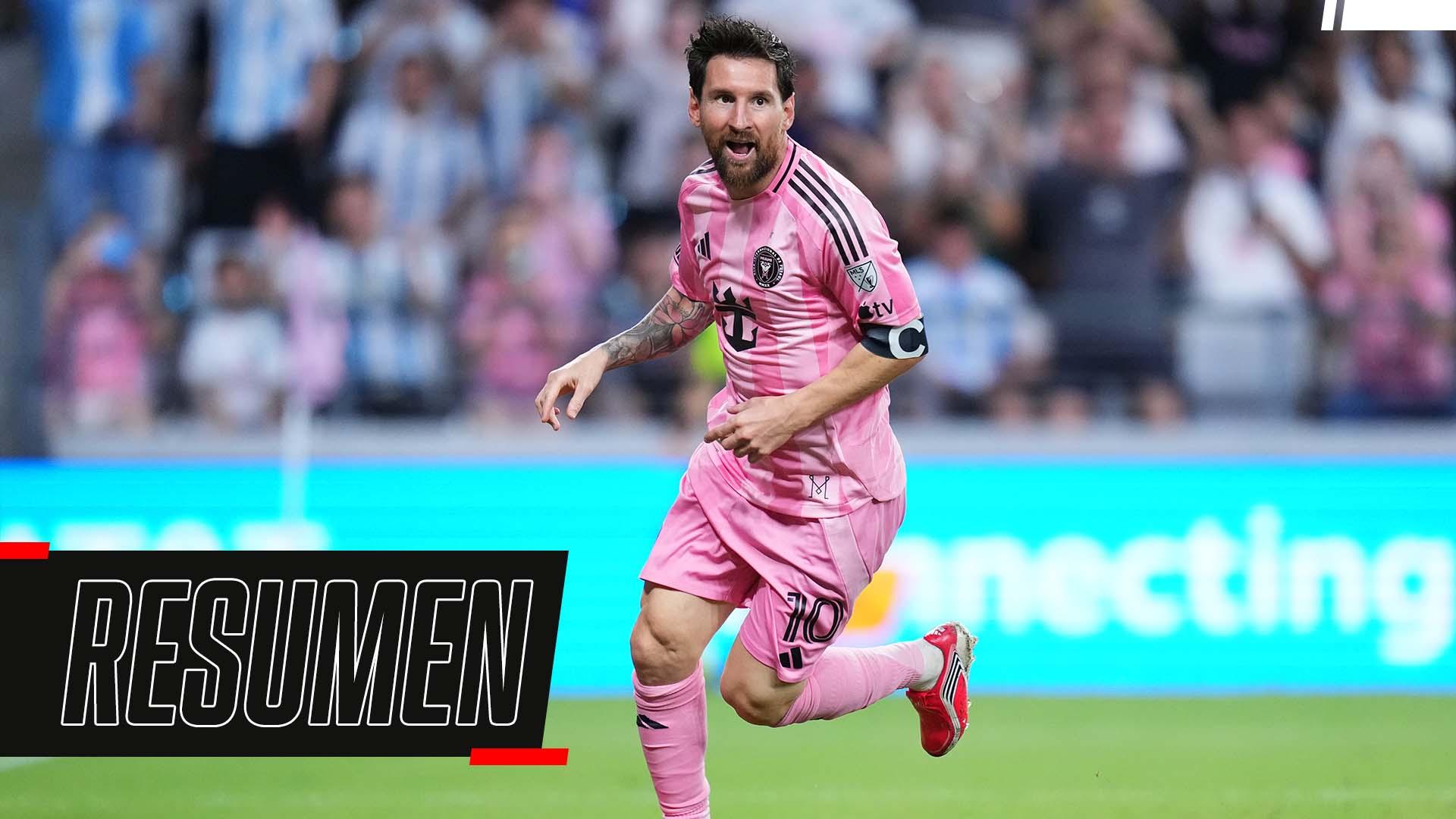 ¡Con doblete de Messi, Inter Miami festejó ante DC United en un partidazo!