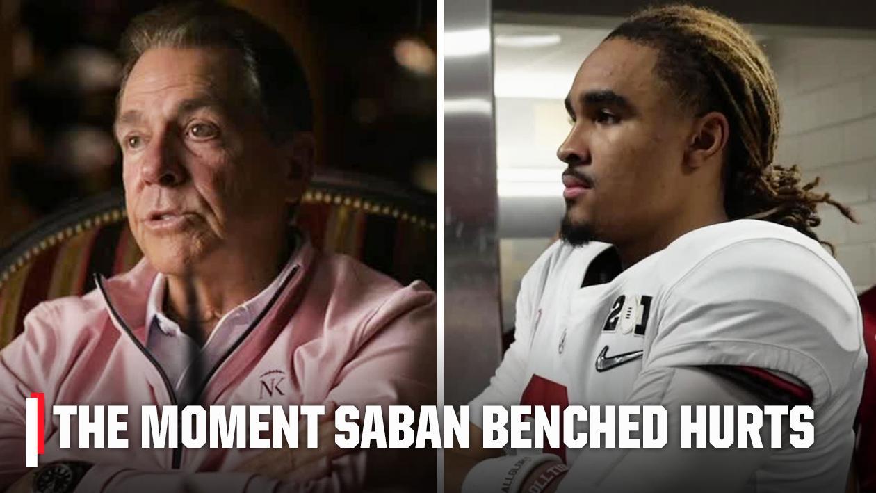 An INSIDE LOOK into the moment Nick Saban benched Jalen Hurts in the 2018 National Championship game