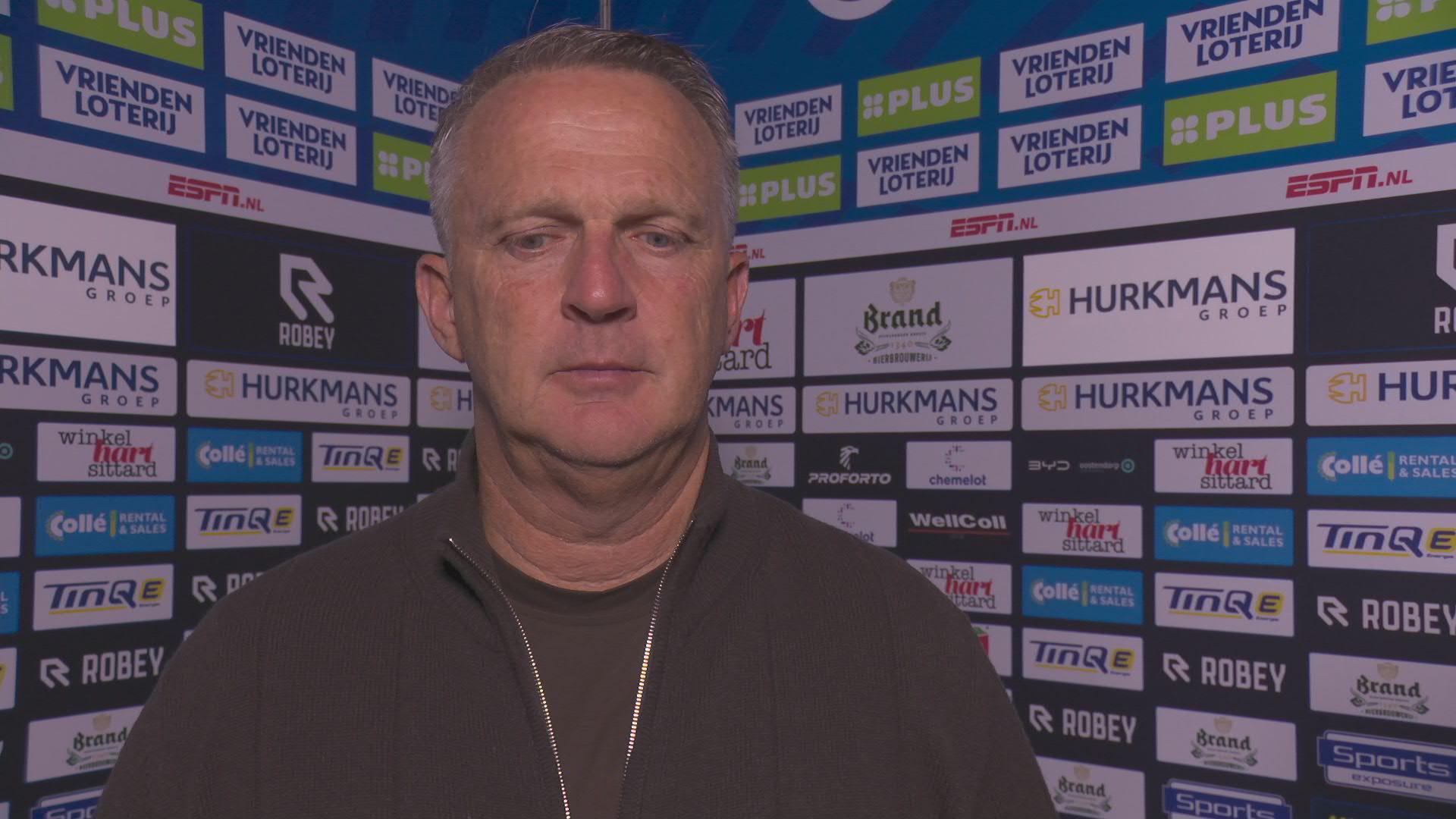 Van den Brom teleurgesteld: "We kunnen en moeten beter"