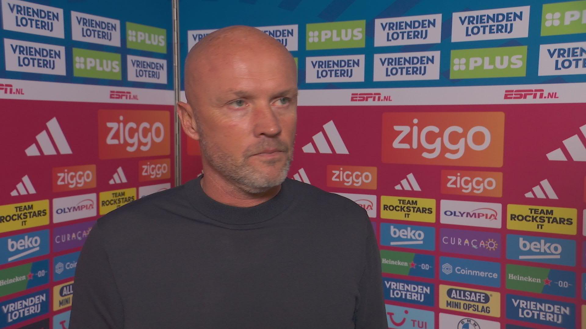 Schreuder na gelijkspel in de Johan Cruijff ArenA: "Ik ben tevreden"