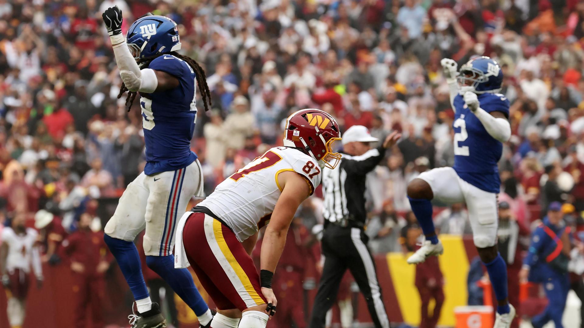 Jayden Daniels and Commanders settle for 27-27 tie with Giants after botching final play of OT