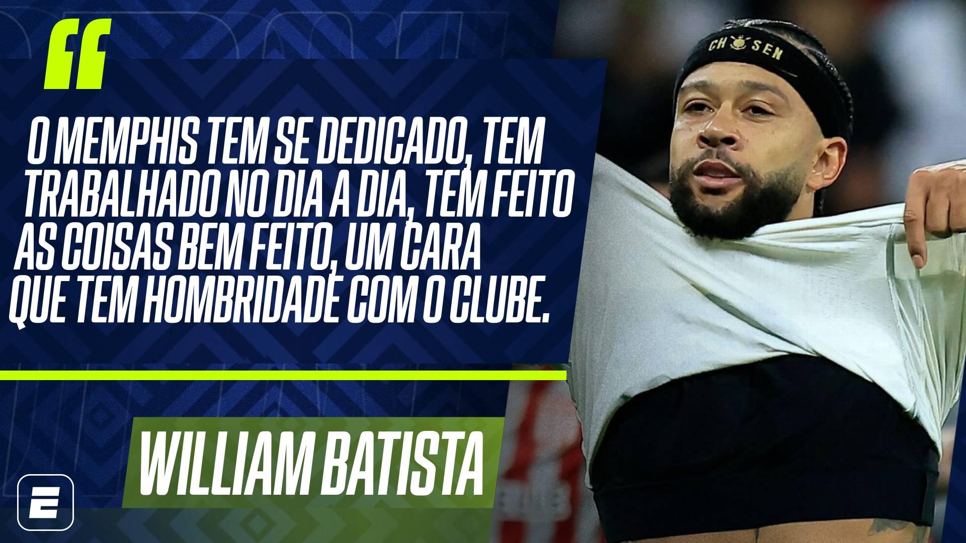 Interino do Corinthians fala sobre Memphis Depay após a derrota para o Palmeiras e diz: 'Jogador que tem o brio'