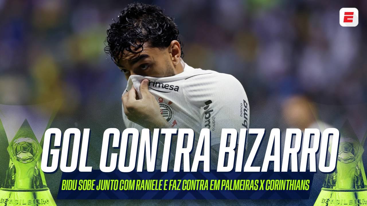 Gol bizarro do Palmeiras! Bidu sobe junto com Raniele após cruzamento e acaba marcando contra