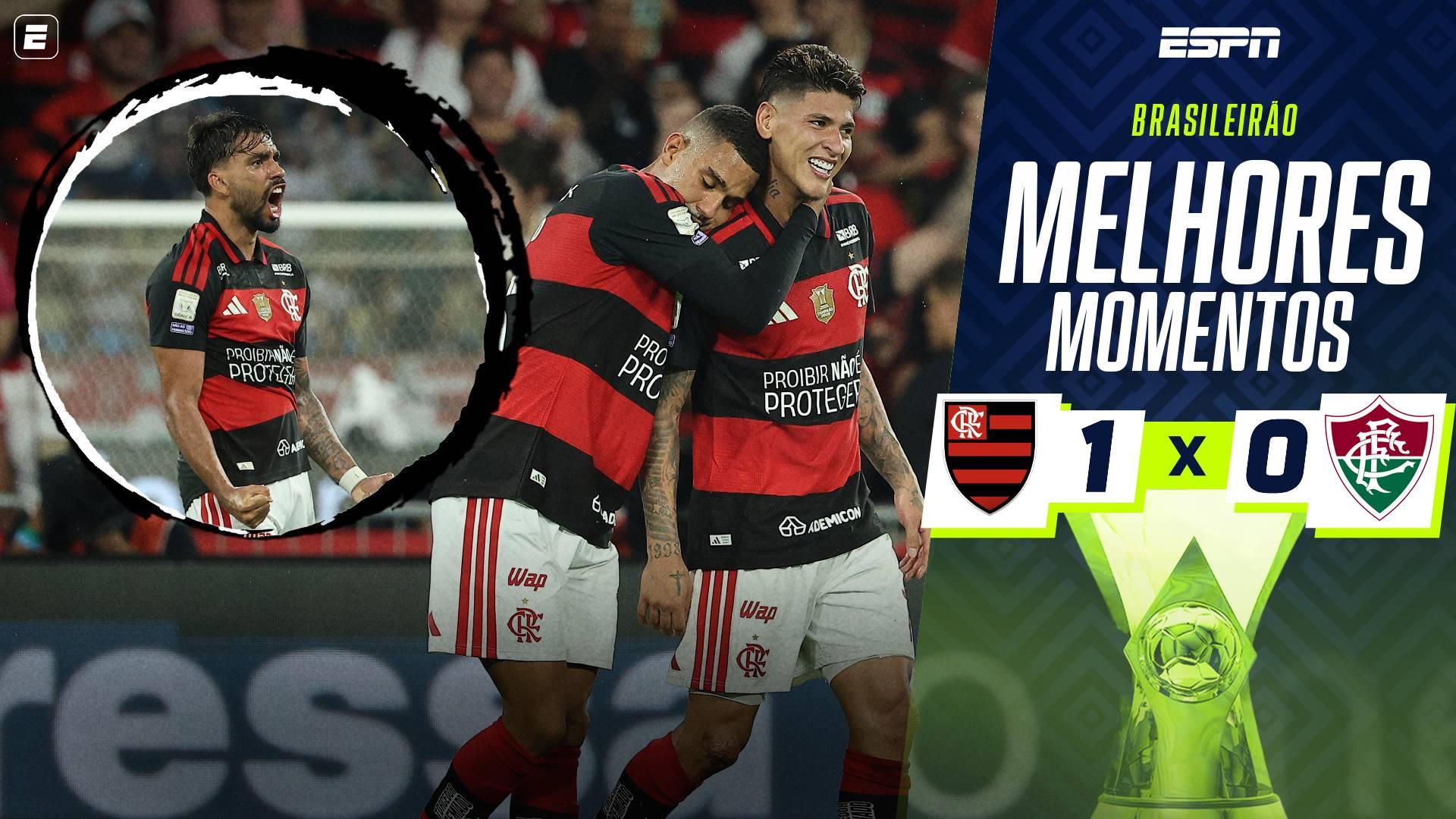Flamengo vence o Fluminense em clássico e mantém liderança do Brasileirão com 'perseguição' do Palmeiras; veja os melhores lances